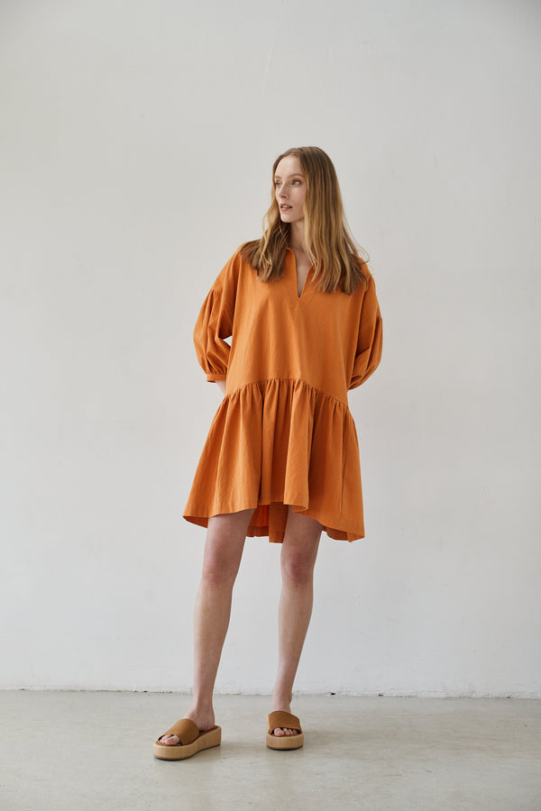 Puglia orange dress
