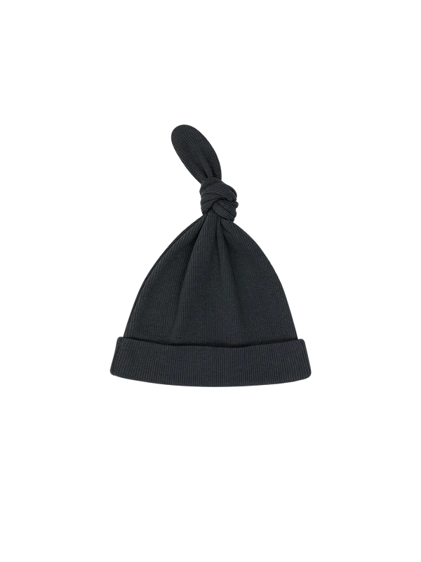 Bawełniana czapeczka z supełkiem graphite