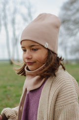 Zestaw czapka + komin Light Pink