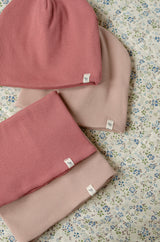 Zestaw czapka + komin Light Pink