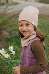 Zestaw czapka + komin Light Pink