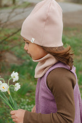 Zestaw czapka + komin Light Pink