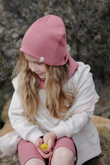 Zestaw czapka + komin Pink