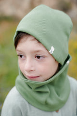 Zestaw czapka + komin Green