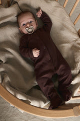 Piżamka Cocoa Brown z bawełny organicznej