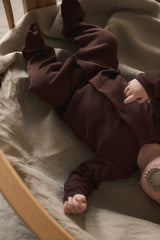 Piżamka Cocoa Brown z bawełny organicznej