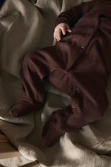 Piżamka Cocoa Brown z bawełny organicznej