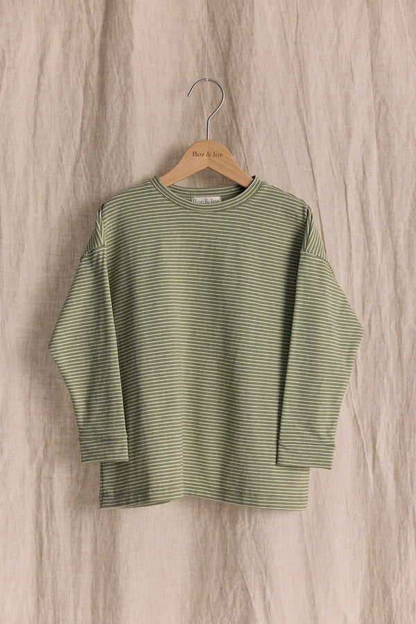Sweterek dzianinowy Stripes Pistachio