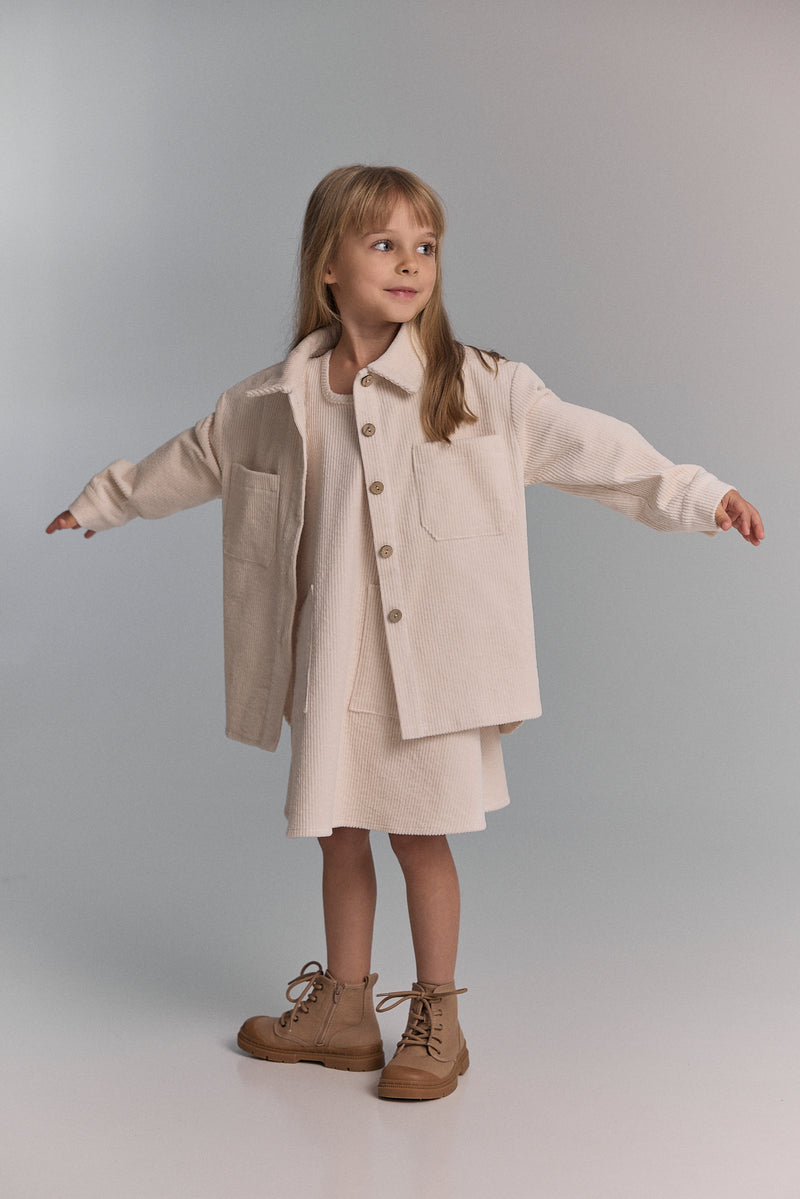Kurtka sztruksowa Beige