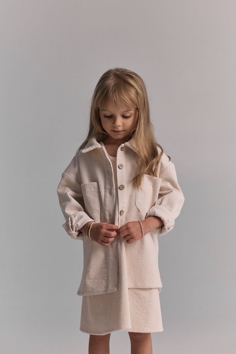 Kurtka sztruksowa Beige