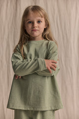 Sweterek dzianinowy Stripes Pistachio