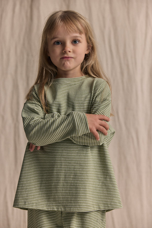 Sweterek dzianinowy Stripes Pistachio