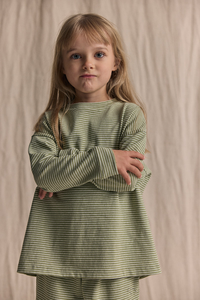 Sweterek dzianinowy Stripes Pistachio