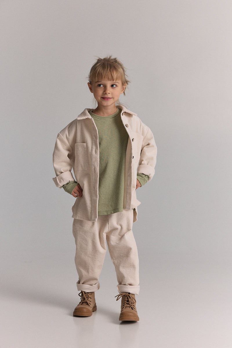 Spodnie sztruksowe Beige