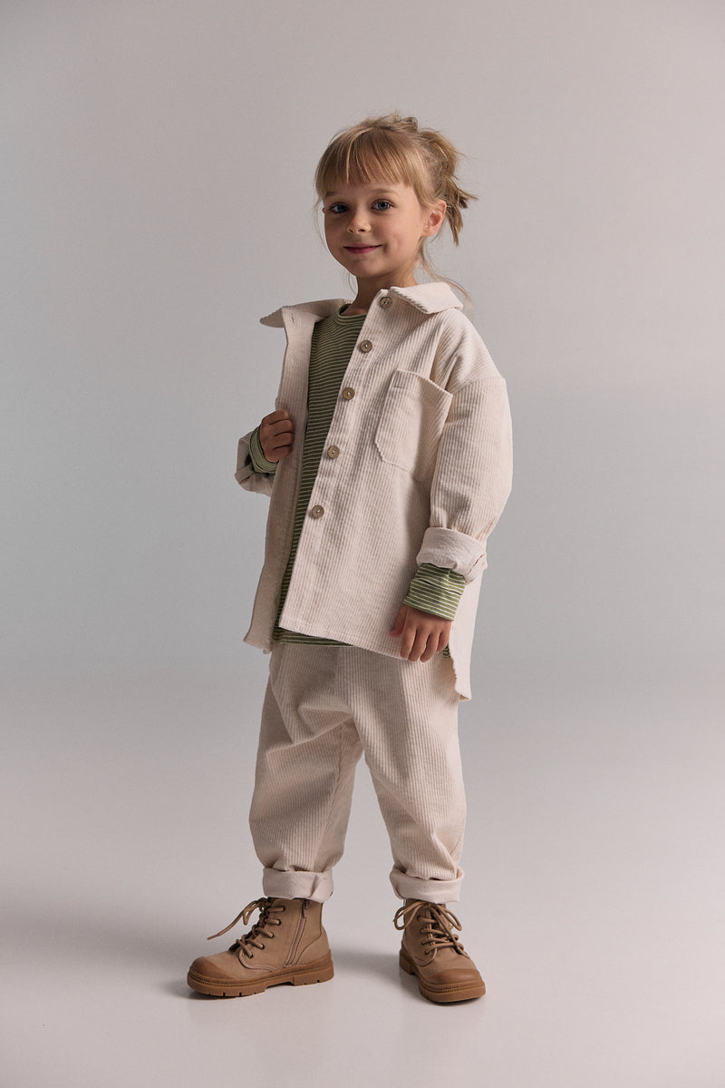 Kurtka sztruksowa Beige
