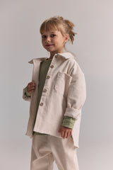 Kurtka sztruksowa Beige