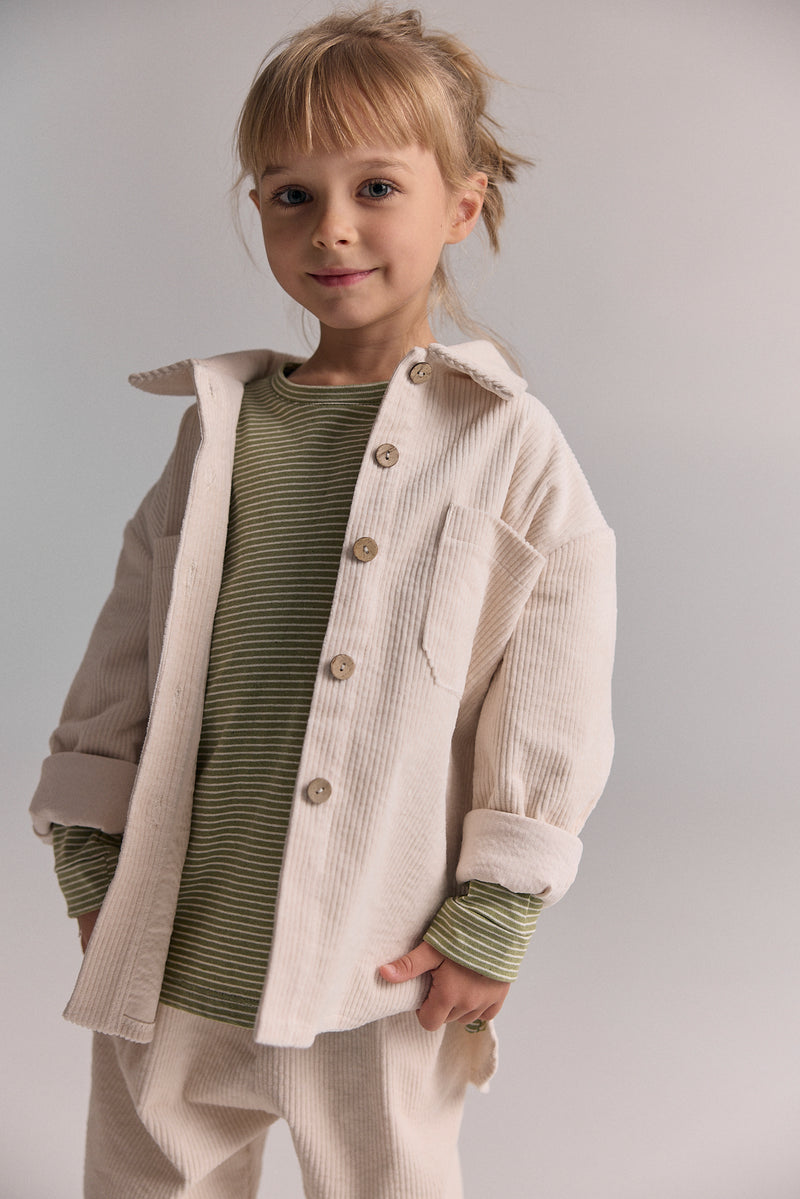 Kurtka sztruksowa Beige