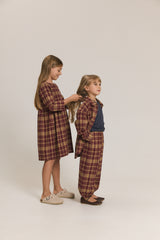 Sukienka N°1 Gingham Burgundy