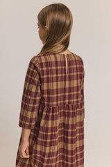 Sukienka N°1 Gingham Burgundy
