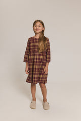 Sukienka N°1 Gingham Burgundy