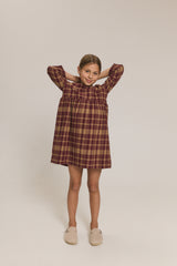 Sukienka N°1 Gingham Burgundy