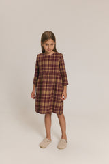 Sukienka N°1 Gingham Burgundy