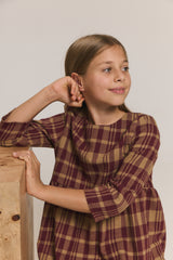 Sukienka N°1 Gingham Burgundy