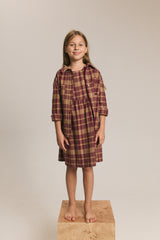 Sukienka N°1 Gingham Burgundy