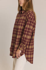 Koszula Gingham Burgundy