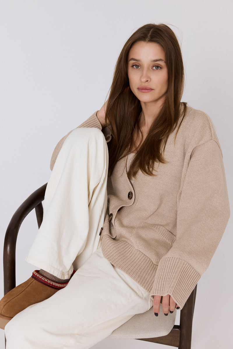 Kardigan Beige
