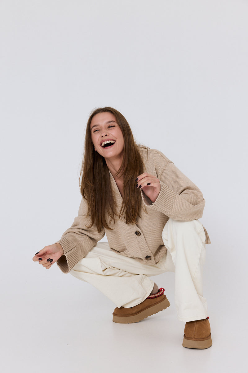Kardigan Beige