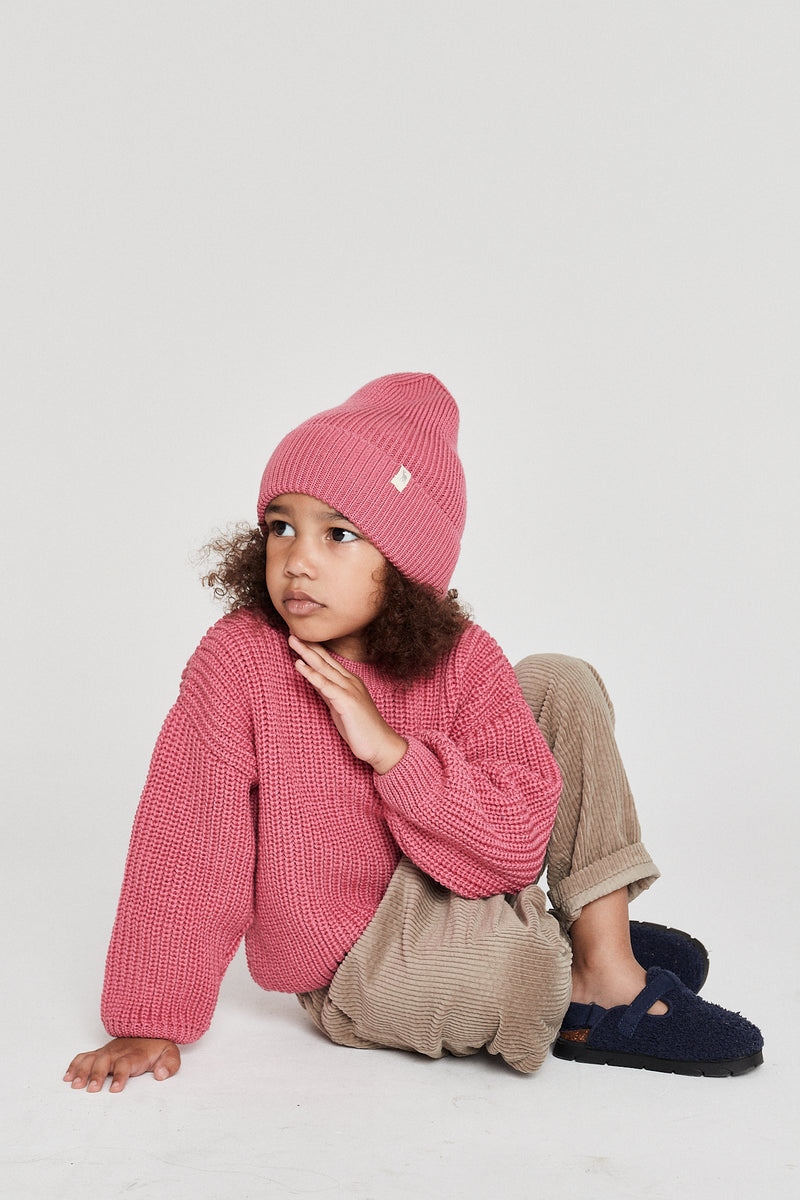 Raspberry sweater