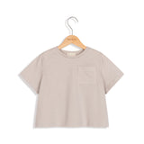 T-shirt with short sleeves taupe