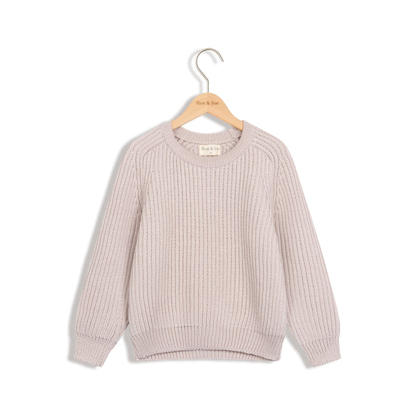Children's merino wool sweater - delicate pink