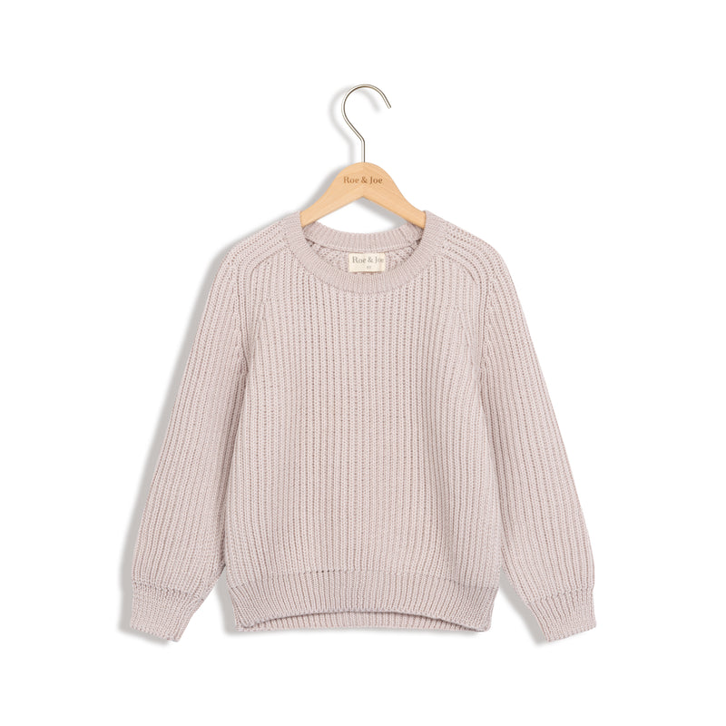 Children's merino wool sweater - delicate pink