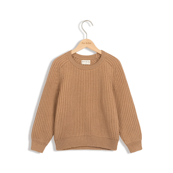 Children's woolen sweater - almond