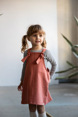 Dungaree dress with braces
