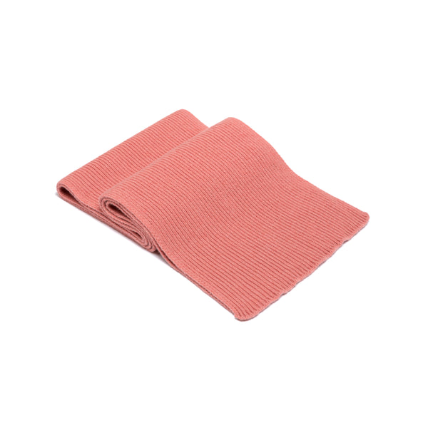 Women's wool-cashmere scarf - coral