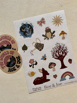 Roe & Joe sticker and tattoo set