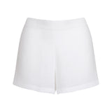 White Linen Shorts