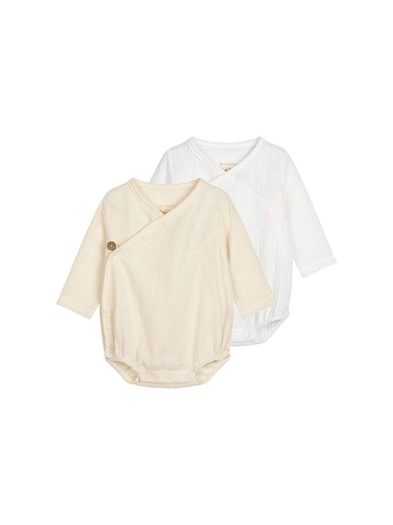 2-Pack Body Kimono White/Ecru