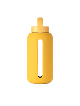 Szklana butelka do monitorowania dziennego nawodnienia Day Bottle Mustard