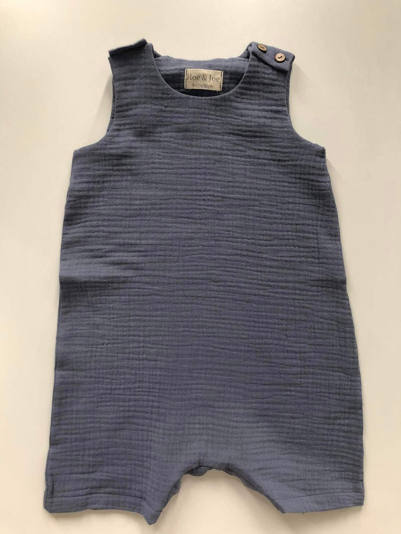 Deep blue muslin ramper