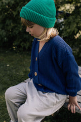 Children's cap with cashmere Lime