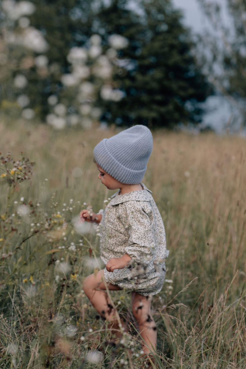 Sky children's cap with cashmere