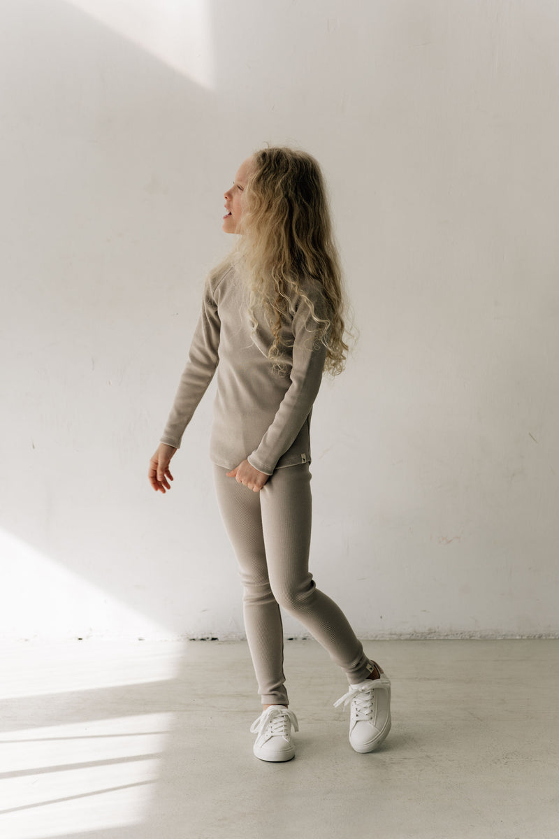Longsleeve organic N°1 taupe