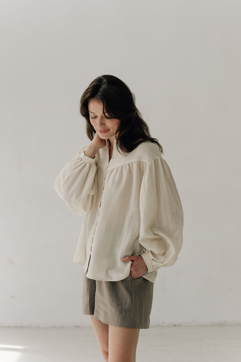 N ° 3 Ivory women's shirt